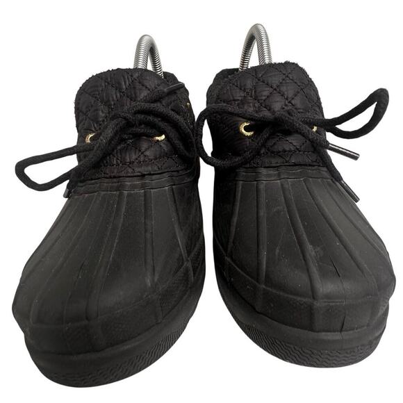 Sperry Top Sider Low Duck Waterproof Rain Rubber Shoes Black Women 8.5 STS95272 - Picture 4 of 16